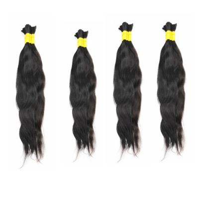 Pakket Bruto Gewicht 0,300 kg Russisch Slavisch menselijk haar Bulk 20-100cm Haarverlenging