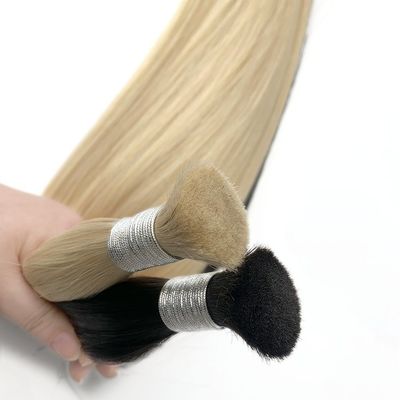 Mensenhaar Bulk Remy Onverwerkt Geen Weft Haar Bundels voor uw haarverlenging Business
