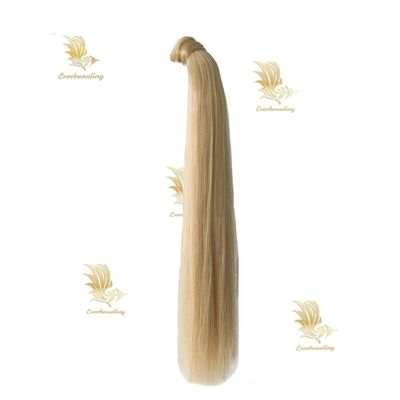 100% menselijk haar Remy paardenstaart rechte stijl kleurbaar Russisch haar