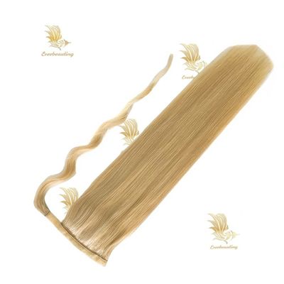 Tape-240527 Muti-Color Full Dikke Einde Kinky Curly Ponytail Haarverlengingen met Muti-Color