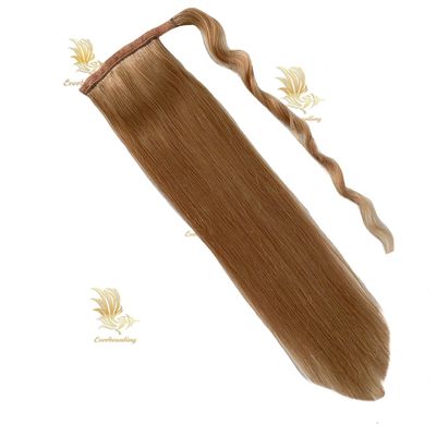 Verander je haar met onze dubbel getrokken paardenstaart haarverlenging gemaakt van Indiaans haar