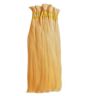 Aanvankelijke betaling Hoogwaardig Vietnamese ruw haar Bulk 9c Virgin Blonde Kleur Extensies