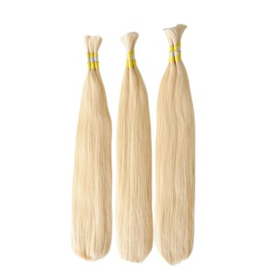 Aanvankelijke betaling Hoogwaardig Vietnamese ruw haar Bulk 9c Virgin Blonde Kleur Extensies