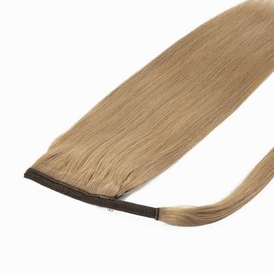 Lange rechte paardenstaart Wrap rond Clip in Hair Extensions Natuurlijke haarstuk Haarstuk