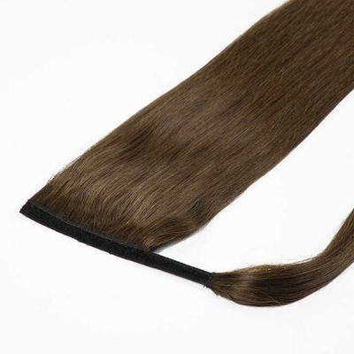 Indian Hair Clip in Comb Mensenhaar Wrap Rond Ponytail Extensions Voorgebonden Type