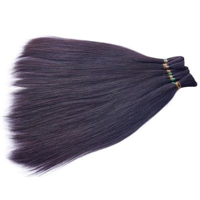 100% Raw Human Hair Extensions Natuurlijke zwarte kleur Braziliaanse blonde dubbel getrokken haar Bulk