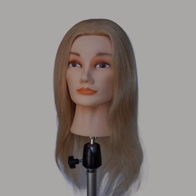 100% menselijk kapsalon praktijk kapper training hoofd mannequin dummy pop hoofd 16 inch
