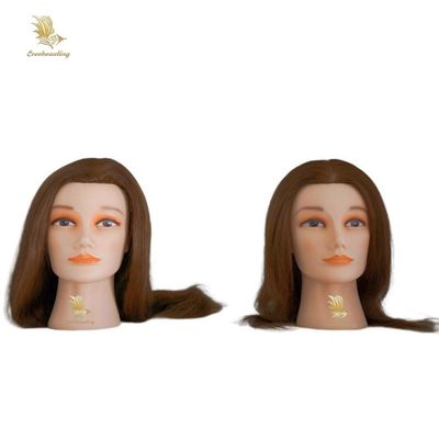European Face Echt haar Mannequin Hoofd voor kapper Training en Mannequin Practice