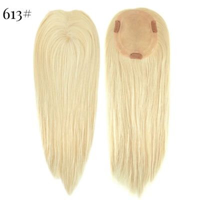 5.5x6 inch handgebonden dubbele mono top remy Europese menselijk haar toupee topper pu rond mt-s1