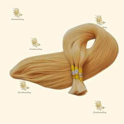 24 inch Braziliaans maagdelijk menselijk haar recht dubbel getrokken honing blond haar verlengstuk