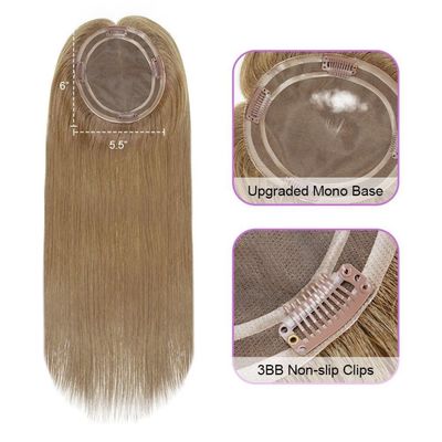 Hoogtepunten Kleuren Mono haar topper voor vrouwen MT-magic 3 12 inch 14 inch 16 inch 18 inch