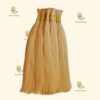 Aanpassing 100g Straight Russisch Lichtkleurig Haar Bulk Package Bruto Gewicht van 0,400kg