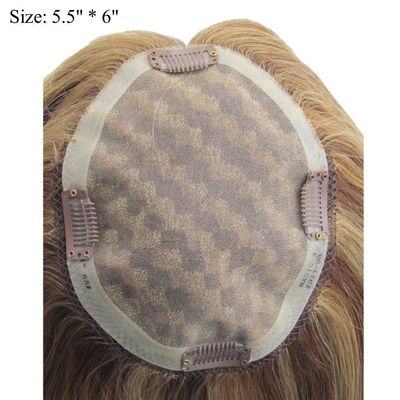 Mensenhaar topper handgebonden mono topstuk voor full base kant pruik