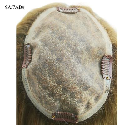 Europees haar Braziliaans 100% menselijk haar toppers voor vrouwen Mono zijde basis vrouwen toupee