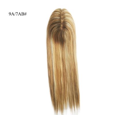 Europees haar Braziliaans 100% menselijk haar toppers voor vrouwen Mono zijde basis vrouwen toupee