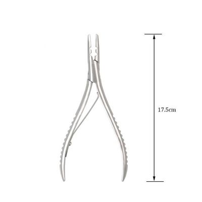 Gepersonaliseerde aanvraag Haarsplitsing Tool Roestvrij staal I-Tips Micro Beads Closer Plier