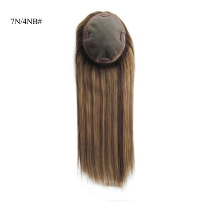 Remy Hair Mensenhaar Mono Topper voor dun haar Vrouwen 0,300kg Pakket Bruto Gewicht