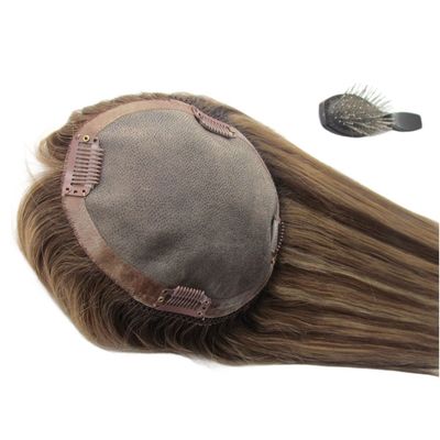 Remy Hair Mensenhaar Mono Topper voor dun haar Vrouwen 0,300kg Pakket Bruto Gewicht