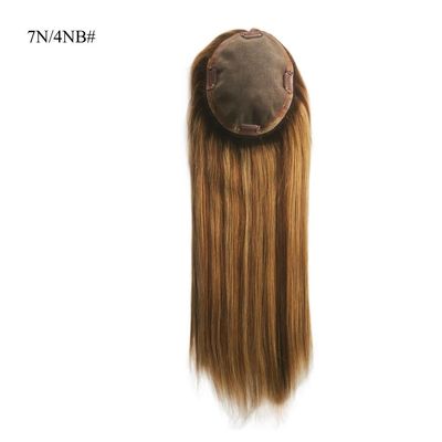 Remy Hair Mensenhaar Mono Topper voor dun haar Vrouwen 0,300kg Pakket Bruto Gewicht