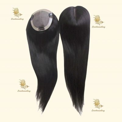 Muti-Color Natural Human Hair Toppers met Amerikaanse munt in natuurlijke kleur