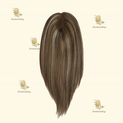 Remy Hair Topper-23007 Monofilament Topper Highlight Handgebonden 3X6.5 prima Mono Base