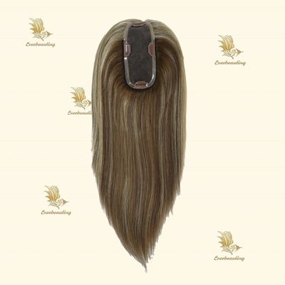 Remy Hair Topper-23007 Monofilament Topper Highlight Handgebonden 3X6.5 prima Mono Base