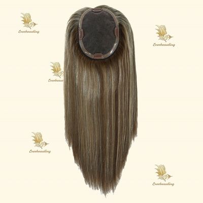 Remy Hair Topper-23007 Monofilament Topper Highlight Handgebonden 3X6.5 prima Mono Base