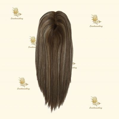 Remy Hair Topper-23007 Monofilament Topper Highlight Handgebonden 3X6.5 prima Mono Base